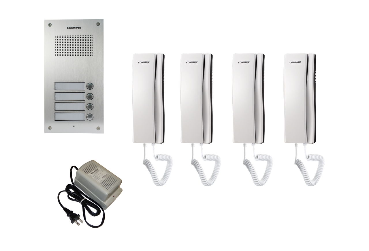 نظام إنتركم صوتي ل 4 شقق